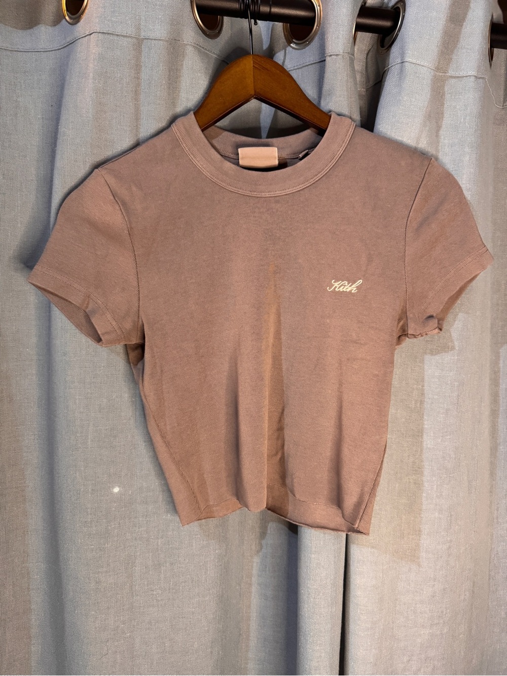 Kith Mauve Cropped Crew Tee
